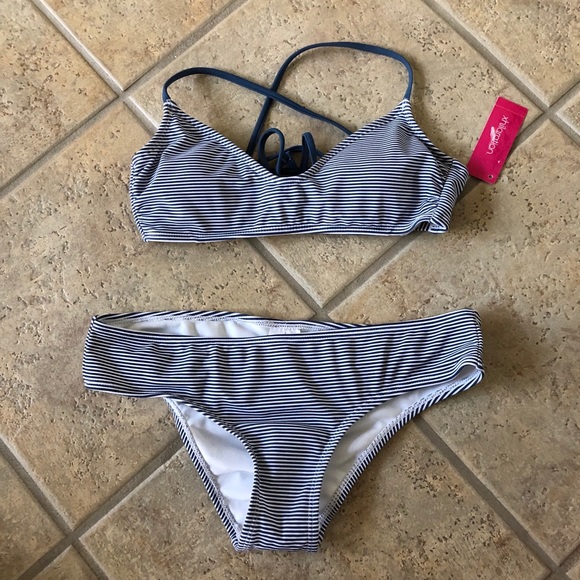 target striped bikini